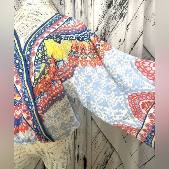 Flying Tomato Multicolor Bohemian Top L - Picture 3 of 5